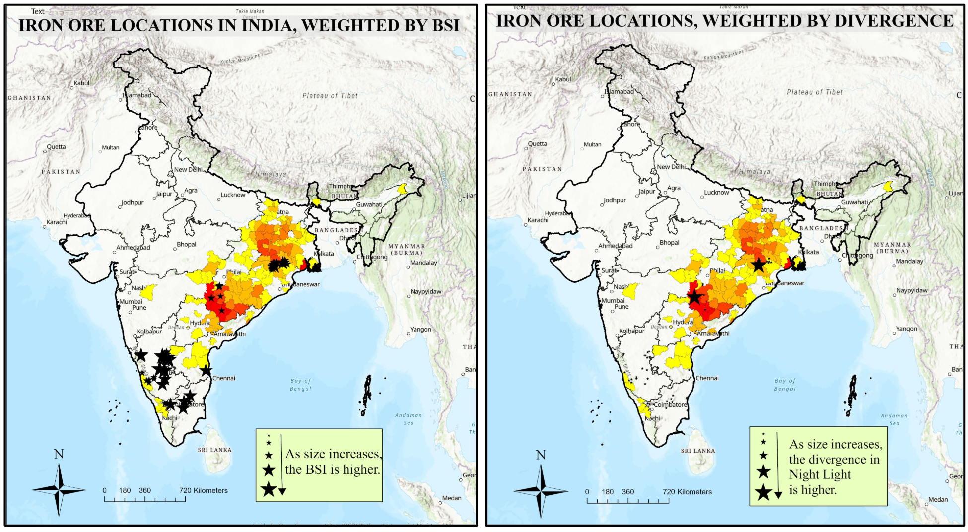Iron Ore locations in India